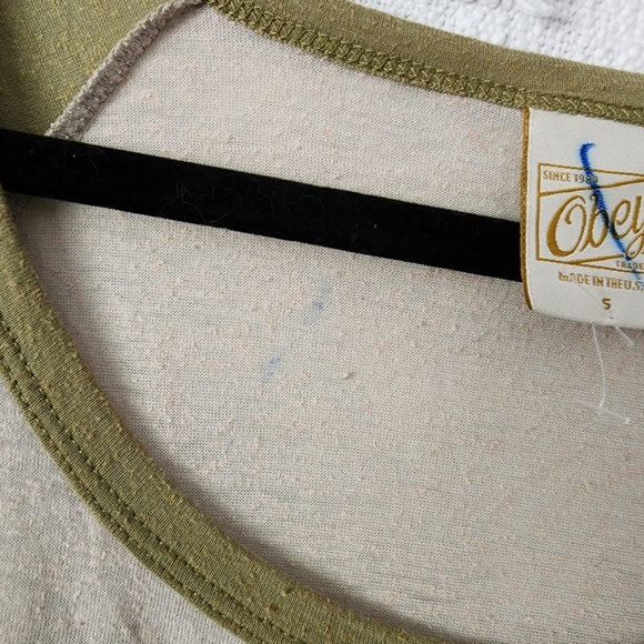 Obey Retro Hawk Ringer Tee Shirt - Picture 6 of 6